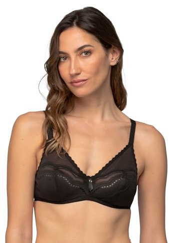 Playtex Bra Woman Secret Comfort Full Cup Underwire Bra x1, Black, 38DD