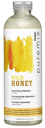 Rusk Puremix Wild Honey Repairing-Shampoo – trockenes Haar für Unisex-Shampoo, 100 ml
