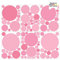 Wandtattoo-Loft Wandsticker Kreise-Set, 90 Stück – Pastell Rosa, Wandtattoo Kinderzimmer Deko, Wandsticker Kinderzimmer, Wand Aufkleber Kinder, Punkte Wandtattoo, Babyzimmer Deko, Kinderzimmerdeko