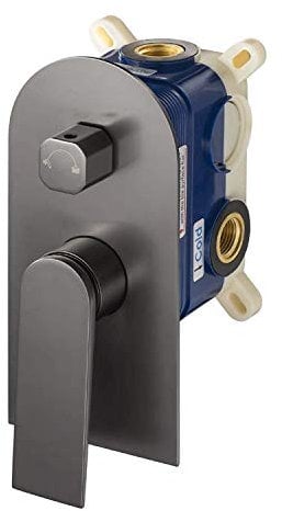 Stoneart Duscharmatur Unterputzarmatur Dusche Armatur Unterputz Bad Wasserhahn Einhebelmischer Unterputz für Dusche Leeo 971769 graphit, matt