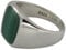 Feiner Siegelring aus 925er Silber mit Malachit, Größe:65 (20.7 mm)
