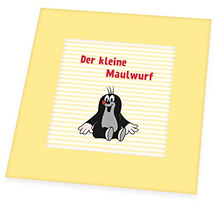 Herding Der kleine Maulwurf Krabbeldecke, Polyester, Gelb, 115 x 115 cm