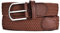MASADA Stoffgürtel - Dehnbarer Stretch-Gürtel für Damen und Herren 3,2 cm breit elastisch 110-120 cm lang - Hellbraun