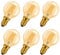 LVWIT 4W Vintage E14 LED Golfball Filament Bulb Screw,E14 Edison Mini Golfball Bulb 35W Equivalent,410LM,2400K Warm White E14 Led GLS Bulbs,220-240V,45 * 77MM,Non-Dimmable (6 pcs)