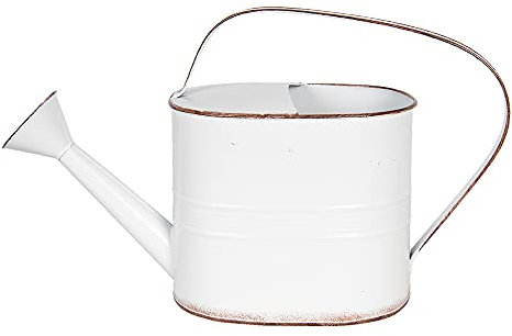 Clayre & Eef Dekoration Gießkanne 40x14x25 cm weiß 6Y3729W