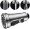 TinyYiko Pommeau de douche 3 modes - Robinet de cuisine - Tête de rechange avec bouton de rinçage haute pression - Pour robinet de cuisine et évier (nickel brossé)