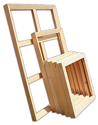 VSOLS DIY Massive Rahmen for Leinwandbilder DIY Holzkunst-Bilderrahmen Holzrahmen for Ölgemälde-Wandposter Einfach zu bauen (Color : Width 55cm, Size : Height 55cm)