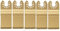 Wisyurt Lame de Scie DiamantéE Oscillante Universelle 5 PièCes/Ensemble pour la LibéRation Ajustement Lame Multi-Outils Coupe Dics