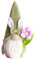 NCQiFei Ostern Deko Wichtel Handgemachte, Plüsch Osterhasen Zwerg, Frühlingdeko Handgemachte Osterpuppe Geschenke Osternschmuck, Hase Deko Tischdekoration, Decorations Innen Draußen (1-f)