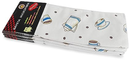 Super Mundo - Paños de Limpieza de Microfibra, Bayetas Microfibras, 12 Unidades, Ideal para Limpieza, Cocina, Coche, Baño, 30 X 40 cm (Botella)