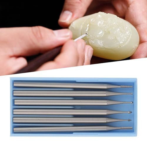Steel Sculpture Knife 2.35mm/0.09inch Sculpture Carving Tools Kit Tungsten Steel Carving Engraving Tool Set (fine Set)