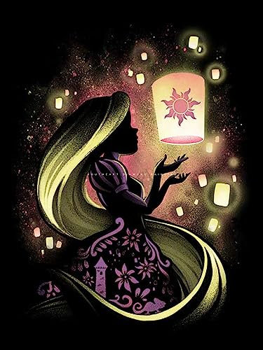Youtheart Diamond Painting Rapunzel Diamond Art, 5D Full Drill Cross Stitch Embroidery Kits, DIY Wall Décor