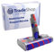 Trade-Shop Elektrische Doppel-Bürste/Turbodüse/Bodenbürste/Parkettdüse mit 2 Soft-Rollen für Dyson V7 V8 V10 V11 V15 mit 360-Grad-Rollen