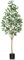 CROSOFMI Künstliche Ficus Pflanzen 150cm Groß Fake Tropische Plastik Pflanze im Topf für Indoor Outdoor Haus Büro Garten Moderne Dekoration（1 Pack）