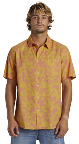 Quiksilver Apero Organic Classic - Chemise à Poche à Manches Courtes - Homme - Rose