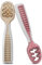 NumNum Cuillères Bébé Apprentissage | 2 pre Cuillères en Silicone (étape 1 + étape 2) | #1 Recommandé par les Experts de Sevrage | Idéal BLW (Beige/Mauve)