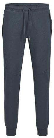 JACK & JONES Herren Hose Jogginghose Freizeithose Fusion Sweat Pants, Farbe:Blau, Artikel:-Navy Blazer Melange, Größe:2XL