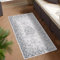 carpet city Outdoor Teppich Wetterfest 80x150 cm - Grau - Wendeteppich, Beidseitiges Ornamenten Muster - Balkonteppich Wasserfest Outdoor - Terrassenteppich