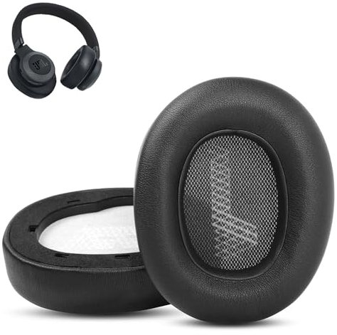 Aggiornato/Professionale Replacement Earpads per Live 660NC Compatibile con JBL Live 660NC E65BTNC Live 650BTNC E65 Live 650 BTNC Duet NC Cuffie Cuffia (Pelle proteica & Schiuma memory)