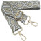 Verstellbarer Schultergurt für Taschen Beige Dunkelgrau, Taschengurte zum Wechseln, Taschengurt Breit mit Karabiner Gold, 80-130 cm Tragegurt Tasche für Damen Schulterriemen, Handtasche, 3.8cm, 1220