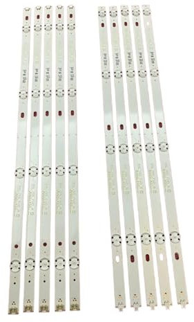 YSABVCP Bande de rétro-éclairage LED, Compatible for TV 55UK6100 55UJ6300 55UJ6307 55UJ635V 55UJ634V 55UJ630V 55LJ5500 55UJ635 55UJ63_UHD 55LJ55 AB(Kit 10pcs for 1 TV)
