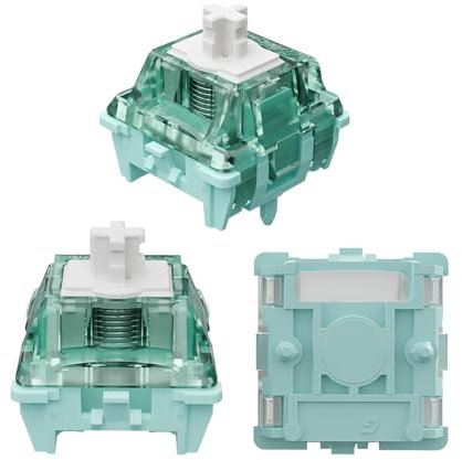 Gateron Magnetic Jade Pro Keyboard Switches, Linear Factory Pre-lubed Freely Setting Pre-Travel 20mm Longer Spring Key Switches Only for Magnetic Gaming Keyboard (108PCS)