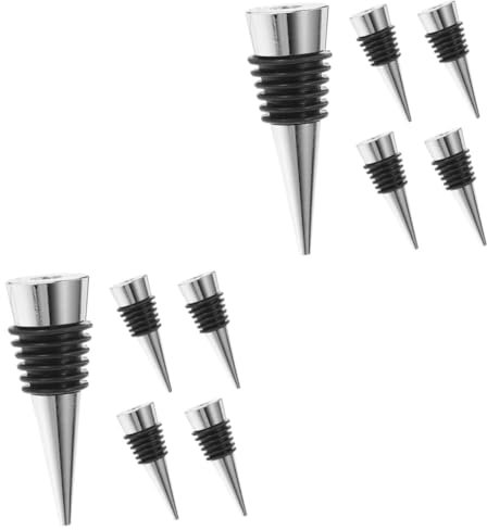 Cabilock 2 Set Di Tappi Salva-vino Riutilizzabili Per Bottiglie Di Vino Per Bomboniere Rosse 5 Pezzi*2