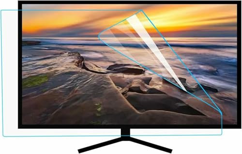BGVYFXEZ TV Screen Protective Film, Anti Glare Screen Filter Film, Anti Blue Light Protective Film, for LCD, LED, 4K OLED and QLED HDTV displays
