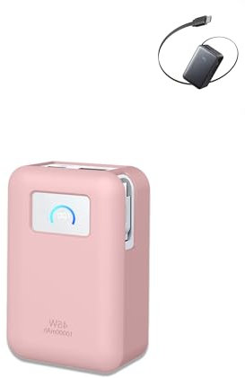 yystao Custodia protettiva per ancora Nano Power Bank, 10,000 mAh, in silicone, lavabile, antigraffio, antigoccia, colore: rosa