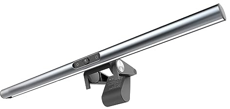 Jooehyer 1 PCS Computer Monitor Light Bar Eyes Protection PC Computer Monitor Light Bar with 1080P Webcam