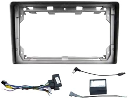 Façade D'autoradio pour Citroën pour Berlingo 2 C2 C3 pour Jumpy 9 Pouces Panneau Stéréo Faisceau Câbles Câble d'alimentation Adaptateur Canbus(Argent,Frame Cable Canbus)