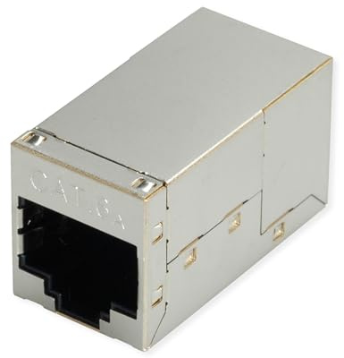ROLINE RJ-45 Kupplung geschirmt, Cat.6A/Klasse EA, silberfarben