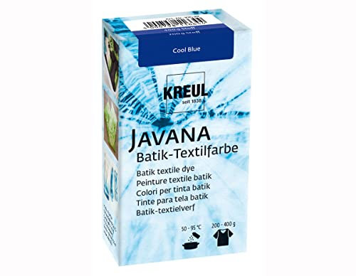 KREUL 98529 - Batik-Textilfarbe Cool Blue, 70 g, Farbpulver zum Batiken und Färben von Textilien