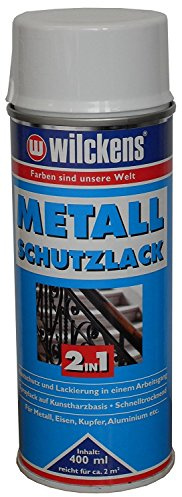 2 x Wilckens Metall-Schutzlack 2in1 hochglänzend Farbwahl 800 ml, Wilckens:Ral 9010 Weiß