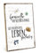 TypeStoff Holzschild mit Spruch – GENIESSE DIE KLEINEN DINGE DES LEBENS – im Vintage-Look mit Zitat als Geschenk und Dekoration zum Thema Genuß und wertvoll - HS-00212