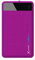 XLayer Colour Line Powerbank 4.000mAh, Externer Akku tragbarer Zusatzakku schnelles Aufladen für Smartphone und Tablet, Powerbank klein, in bunten Farben, Lila