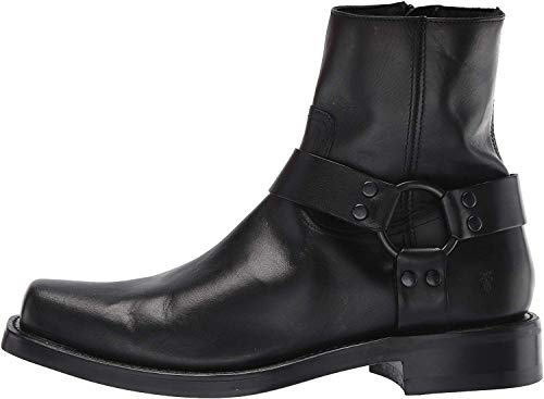 Frye Herren Conway Harness Mode-Stiefel, Schwarz-Crust Veg, 44 EU