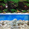 Aquacadabra Repeating Double Aquascape Aquarium Background (19 height) 36 length