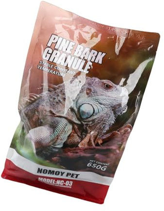 Atyhao Terrarium bark Wood Chips, 650g/bag Small bark Wood Chips Forest Terrain Bark Fine Chips Natural Wood Log Terrain Substrate for Reptiles(L)