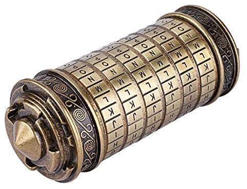 Leonardo Code Spielzeug Retro Code Mini Cryptex für Weihnachten Valentinstag Interessanteste Geburtstagsgeschenke