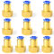 ERGAOBOY 10 Pcs 8mm Tube OD x 1/4 BSP Femelle Droit Push To Connect Raccords (PCF8-02)