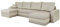 Mirjan24 Ecksofa Kristofer U, Design Eckcouch Couch mit Schlaffunktion, DREI Bettkasten, Wohnlandschaft, Bettfunktion, U-Form Sofa, Seite Universal, Farbauswahl (Tatum 272 + Uttario Velvet 2979)