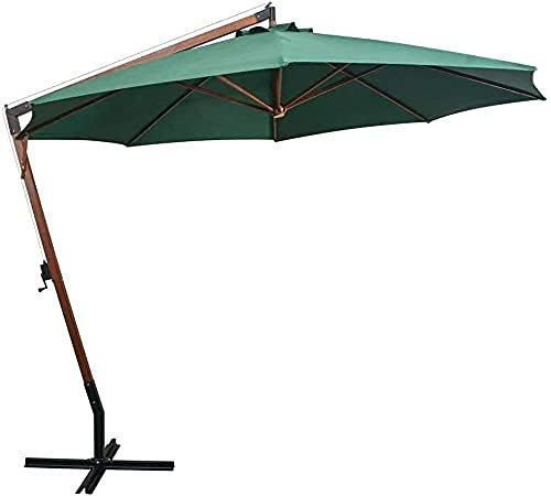 MMAXZ Ombrellone a sbalzo inclinabile da Giardino Ombrellone da Esterno Ombrellone da Giardino Ombrellone da Tavolo da Mercato, Usato per Giardino, Prato, terrazza, Cortile e Piscina , Palo in Leg