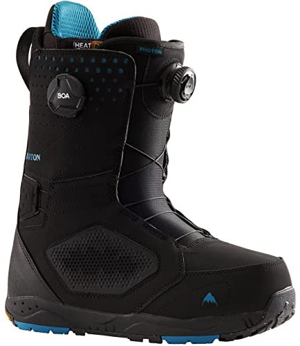 Burton Snowboardstiefel Photon BOA Boot 2023 Schwarz, 43 mit BOA-Schließsystem für Snowboarder, Herren, Junge Erwachsene, Halbhohe Wadenhöhe, Gummi-Sohle, Nylon-Außenseite, Unisex, Erwachsene