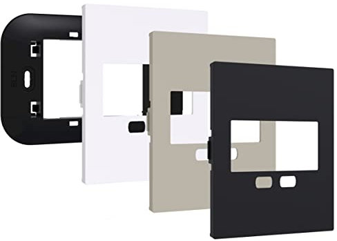 VEMER VE786400 NOW KEO LCD - Kit ClickON Living Now Bticino compatibile con Termostato Keo LCD di Vemer, Frontalini Colore Bianco, Nero e Sabbia