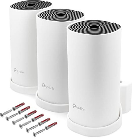 Wandhalterung passend für TP-Link Deco M4 Mesh WLAN Router 1 Stück mit Kabelmanagement