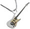 Collana girocollo con ciondolo a forma di chitarra musicale, per uomini, donne, ragazzi, punk, gotico, pendente, alla moda, regalo personalizzato, hip hop, biker, gioielli per Borfriend Dad Bff,