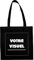 YONACREA - Sac Shopping - Tote Bag - Personnalisable avec le texte et la photo de votre choix - Une Face ou 2 Faces - NOIR