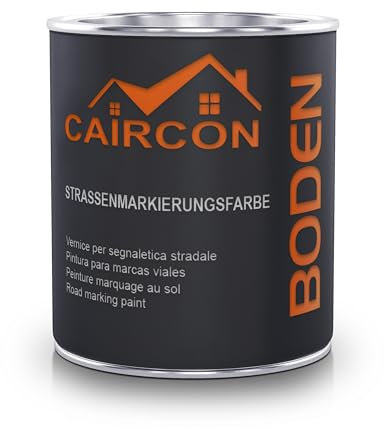 CAIRCON Markierungsfarbe Parkplatzfarbe Straßenmarkierungsfarbe ROT - 750ml