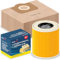 Alaskaprint 12 bolsas de aspiradora + 1 filtro adecuado para aspiradoras Kärcher WD3 y MV3, repuesto para filtros de cartucho 6.414-552.0 y bolsas de filtro 6.959-130.0